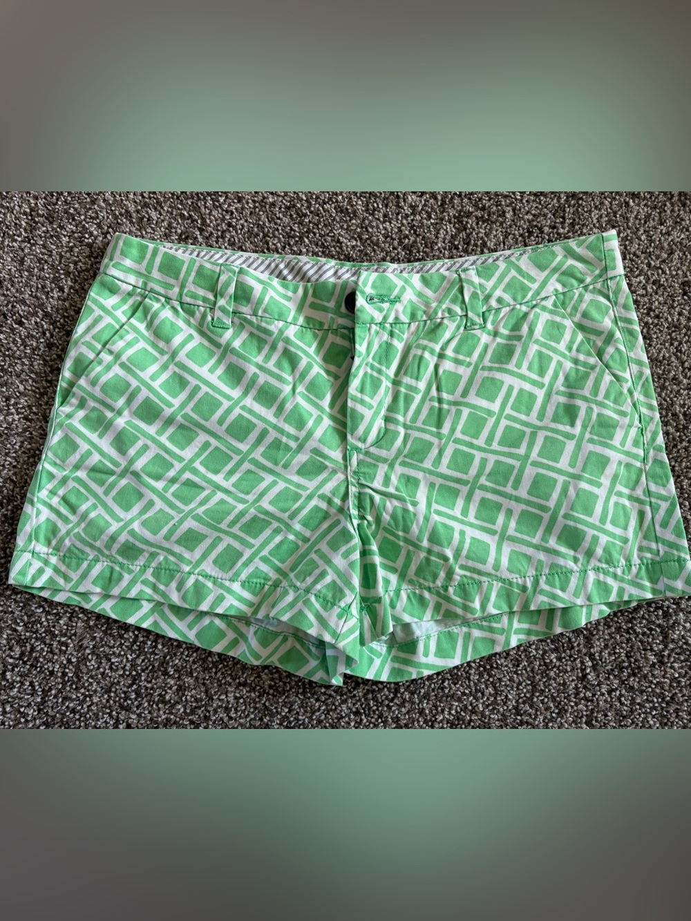 Merona Mint Green Geometric Print Women's Shorts